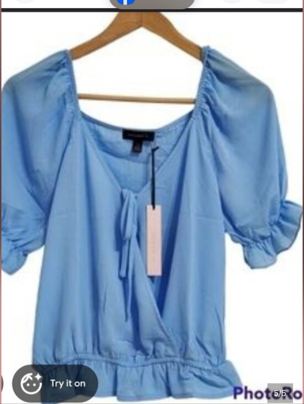 Tamara H. Light Blue Women’s Blouse - M